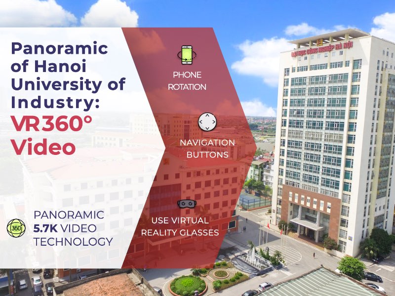 Panoramic view of Hanoi University of Industry: VR 360° Video