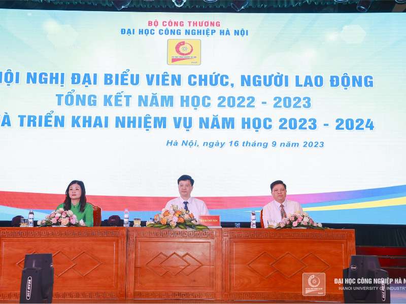 Hội nghị viên chức, người lao động Trường Đại học Công nghiệp Hà Nội năm 2023