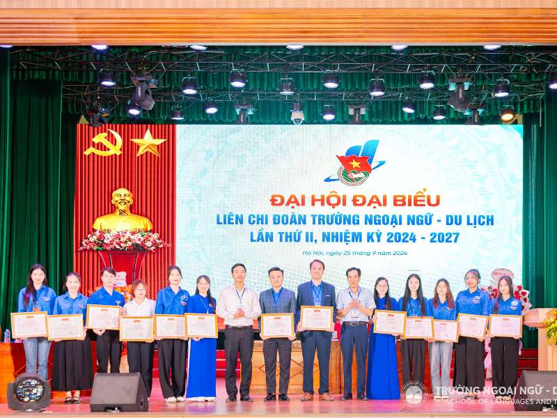 Đại hội đại biểu Liên chi Đoàn Trường Ngoại ngữ - Du lịch, Trường Đại học Công nghiệp Hà Nội lần thứ II, nhiệm kỳ 2024 - 2027