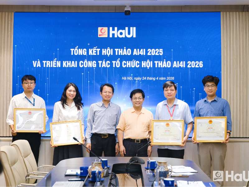 Tổng kết AI4Industry 2025 và hướng tới AI4Industry 2026: HaUI dẫn dắt mạng lưới ứng dụng AI trong công nghiệp