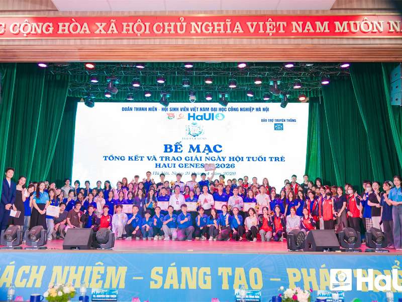 Bùng nổ sức trẻ tại ngày hội HaUI Genesis 2026: Tuổi trẻ HaUI - Vững bước tiên phong