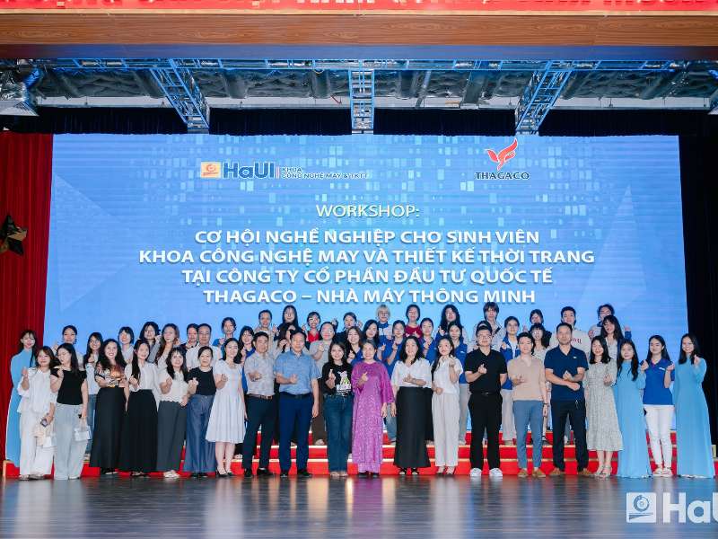 Sinh viên Khoa Công nghệ May và Thiết kế thời trang: Workshop cơ hội nghề nghiệp cùng Công ty Cổ phần Đầu tư Quốc tế Thagaco